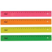 Линейка 25см ArtSpace, флуоресцентная, ассорти фото