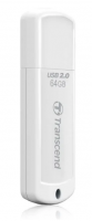 USB флеш-накопитель 64GB Transcend JetFlash 370 белый USB 2.0 TS64GJF370 фото