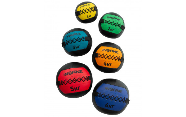 Медбол INSANE IN24-WB100 5 кг, красный фото