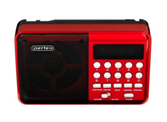 Радиоприемник PERFEO (PF-A4871) PALM - красный фото