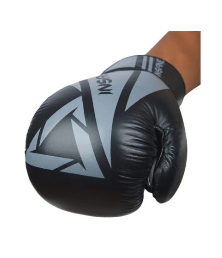 Перчатки боксерские INSANE ARES IN22-BG300, черный, 8 oz фото