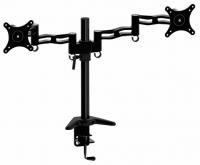 Кронштейн для мониторов Cactus CS-VM-D08-BK черный 13"-27" макс.8кг настольный поворот и наклон 2  фото