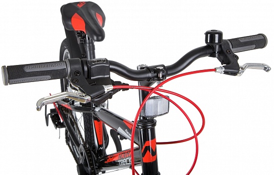 (м) Велосипед детский NOVATRACK 20"20SH6V.RACER.BK20 черный, сталь, 6 скор., Microshift TS38-6/Shima фото