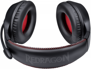Игровые наушники с микрофоном REDRAGON Pelias черные 3.5мм фото