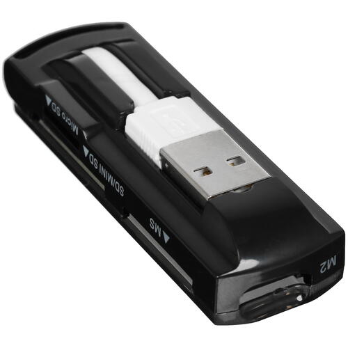 Устройство чтения карт памяти Buro BU-CR-108 черный фото