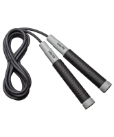 Скакалка STARFIT RP-401 c силиконовыми ручками, 3 м, черный фото