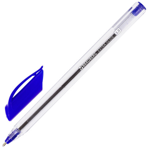 Ручки шариковые масляные BRAUBERG НАБОР 4шт., АССОРТИ, Extra Glide, 1мм, линия 0,5мм, 142138 фото
