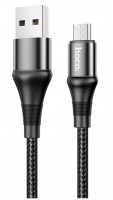 Кабель USB - MicroUSB HOCO X50 1м черный фото