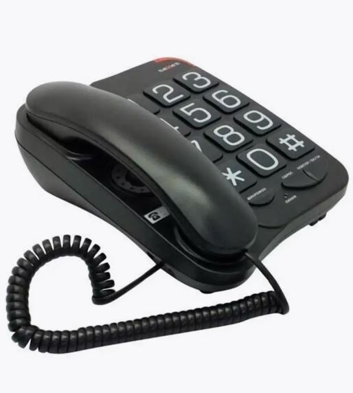 Телефон проводной TEXET TX-201 черный фото