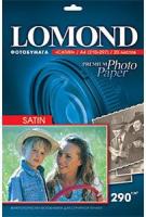 Фотобумага Lomond 1108200 A4/290г/м2/20л./белый сатин для струйной печати фото