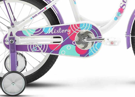 (м) Велосипед детский STELS 18" Mistery C белый/фиолетовый  фото