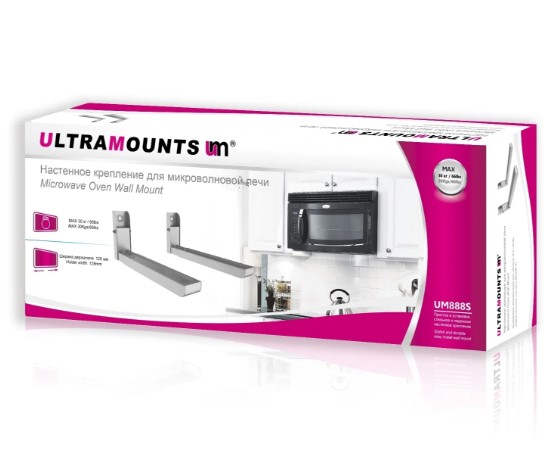 Кронштейн ULTRAMOUNTS UM888S для СВЧ серебристый купить ЦИТ Кронштейн ULTRAMOUNTS UM888S для СВЧ серебристый фото