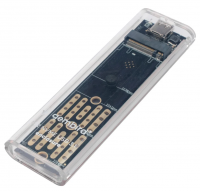 Внешний корпус USB 3.1 для 2.5" M.2 NVME Gembird EEM2-NVME-2, порт Type-С, SATA III, пластик, прозра фото