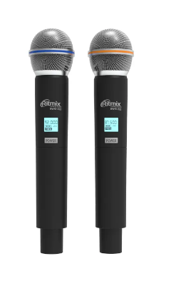 Набор беспроводных микрофонов RITMIX RWM-222 BLACK фото