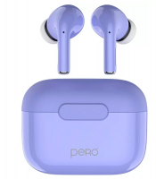 Беспроводные bluetooth наушники PERO TWS06 COMFORT Purple PTWS06P фото