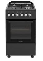 Газоэлектрическая плита NORDEN FF5403GAZD черный матовый фото