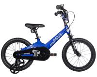 (м) Велосипед детский NOVATRACK 16"16M.COOPER.BL5 Магний-алюминий.рама, синий, полная защ.цепи, пер. фото