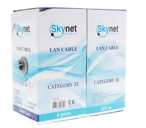 Кабель FTP 5Е Level медный экранированный,SkyNet Light CSL-FTP-4-CU  1м фото