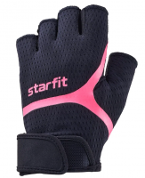 Перчатки для фитнеса STARFIT WG-103, черный/малиновый (S) купить ЦИТ Перчатки для фитнеса STARFIT WG-103, черный/малиновый (S) фото