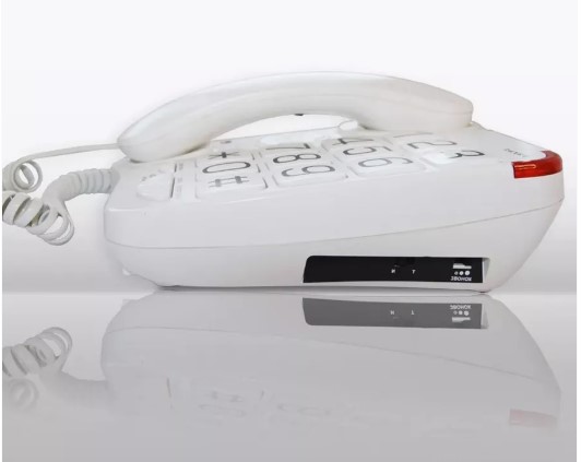 Телефон проводной TEXET TX-201 белый фото