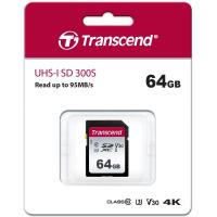 Карта памяти SDXC 64GB Transcend 300S UHS-I U3 (120 Mb/s) (TS64GSDC300S) фото