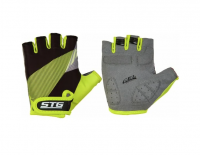 Перчатки Bike Parts мод.911 с защитной прокладкой,застежка на липучке,размер Л,черн/салат Х87911-Л фото
