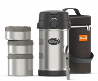 Термос БИОСТАЛЬ NR-2100P 2,1л. (3 контейнера) фото