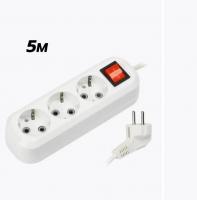 Удлинитель SMARTBUY SBE-16-3-05-ZS 3 гнезда 5 метров фото