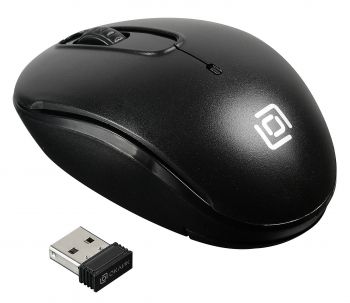 Мышь Oklick 505MW черный оптическая (1000dpi) беспроводная USB (3but) фото