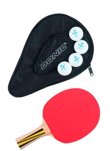 Набор н/т Donic Top Team 500 (1 ракетка + 4 мяча + чехол) фото
