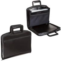 Папка-портфель пласт. BRAUBERG А4+ (355х290х60мм), выдвиж. ручки, 9 отд., 1 карм., черный, 225168 фото