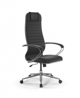 Кресло руководителя (офисное) ErgoLife SynchroSit 10 L1-117K - EcoLeather(Extra) (Черный) фото