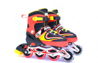 Ролик. коньки Navigator Т59724Н, кол PVC, перед.кол.со светом, S (30-33), красн. фото