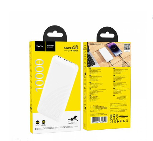 Аккумулятор внешний HOCO J123 Element 10000mAh белый (6942007612050) фото