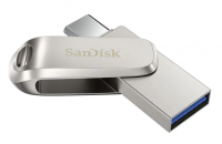 USB флеш-накопитель Sandisk Ultra Dual Drive Luxe 32ГБ, USB3.1, серебристый [sdddc4-032g-g46] фото