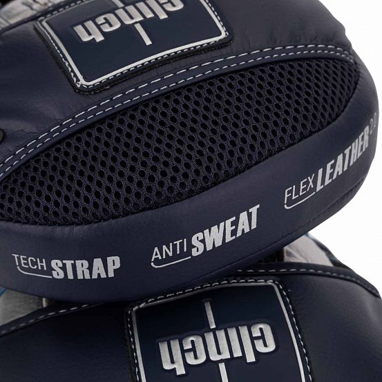 Лапы Clinch Shock Absorb Mitt темносине-серебристые фото