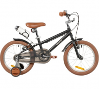 (м) Велосипед детский NOVATRACK 18"183VALIANT.BK6 сталь, чёрный, полная защита цепи, ручной передний фото