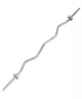 Гриф для штанги EZ STARFIT BB-101 120 см, d=25 мм, металл, с металлическими замками, хром фото