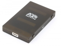 Внешний корпус HDD AgeStar 3UBCP1-6G SATA пластик черный 2.5" фото