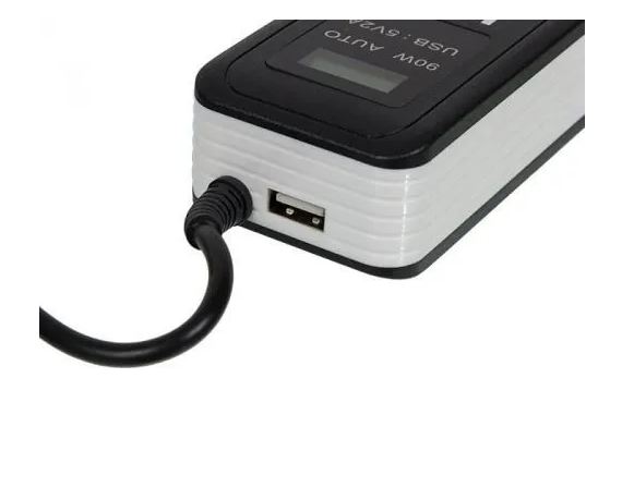Адаптер AC Buro BUM-0065A90 автоматический 90W 15V-20V 11-connectors 5A 1xUSB 2.1A от бытовой электр фото