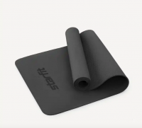 Коврик для йоги STARFIT FM-201, ТПЭ, 0,6 см, 183x61 см, черный фото
