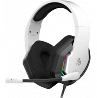 Игровые наушники с микрофоном A4 Bloody G260p USB белый/черный купить ЦИТ Игровые наушники с микрофоном A4 Bloody G260p USB белый/черный фото