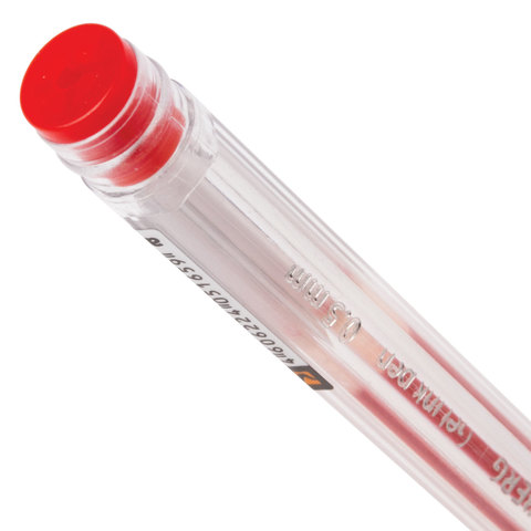 Ручка гелевая BRAUBERG Jet, КРАСНАЯ, корпус прозрачный, узел 0,5мм, линия 0,35мм, 141020 купить ЦИТ Ручка гелевая BRAUBERG Jet, КРАСНАЯ, корпус прозрачный, узел 0,5мм, линия 0,35мм, 141020 фото