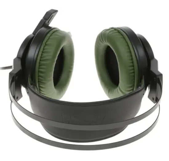 Игровые наушники с микрофоном A4 Bloody J450 черный/зеленый фото
