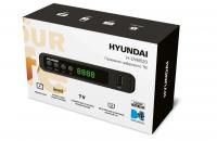Ресивер эфирный цифровой Hyundai H-DVB520 + WiFi-адаптер черный фото