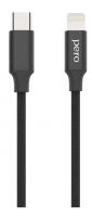 Кабель Type-C - Lightning PERO DC-05 1м черный PRDC-05TC8P1MB фото