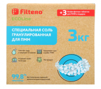 Соль для ПММ Filtero ECOline, 3кг.+3 таблетки, арт.727 купить ЦИТ Соль для ПММ Filtero ECOline, 3кг.+3 таблетки, арт.727 фото