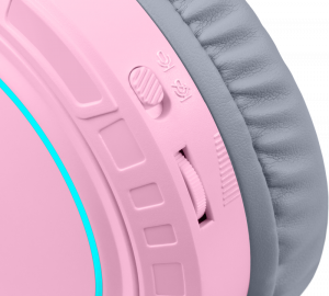 Игровые наушники с микрофоном REDRAGON Mento Розовые RGB 3.5мм фото