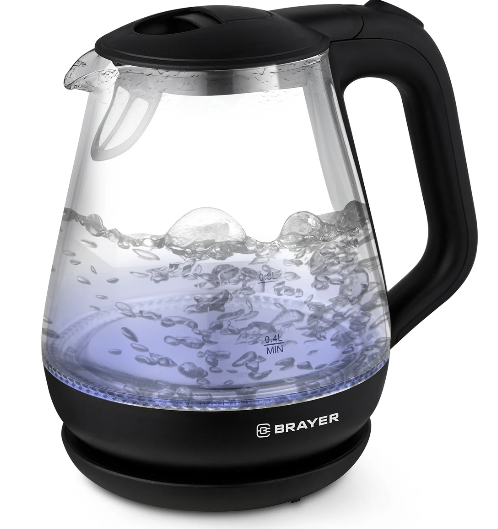 Чайник BRAYER BR1063BK, 1.2л. черный купить ЦИТ Чайник BRAYER BR1063BK, 1.2л. черный фото
