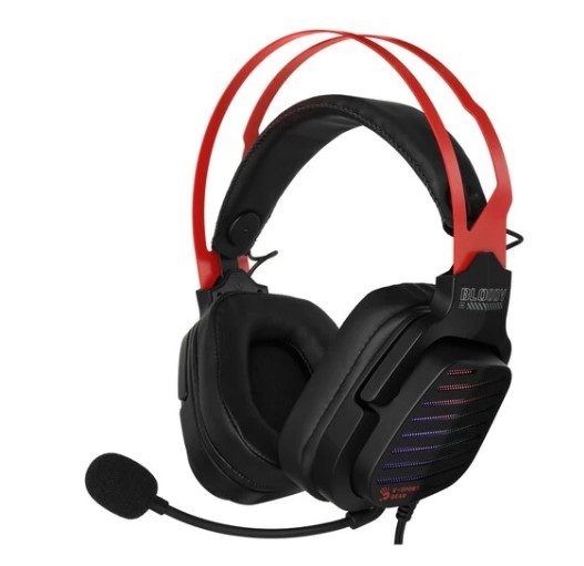 Игровые наушники с микрофоном A4 Bloody G560 черный/красный 2м мониторные USB (G560 SPORTS RED) фото